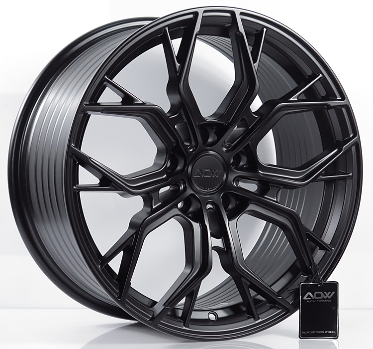 ล้อแม็ก ล้อแม็กใหม่เบา FlowForming FF03 5รู112 ET35 ดำด้าน 8.5-18นิ้ว