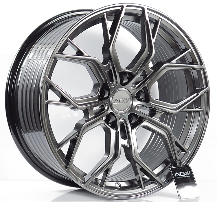ล้อแม็ก ล้อแม็กใหม่เบา FlowForming FF03 5รู112 ET35 ไฮเปอร์แบล็ค 8.5-18นิ้ว