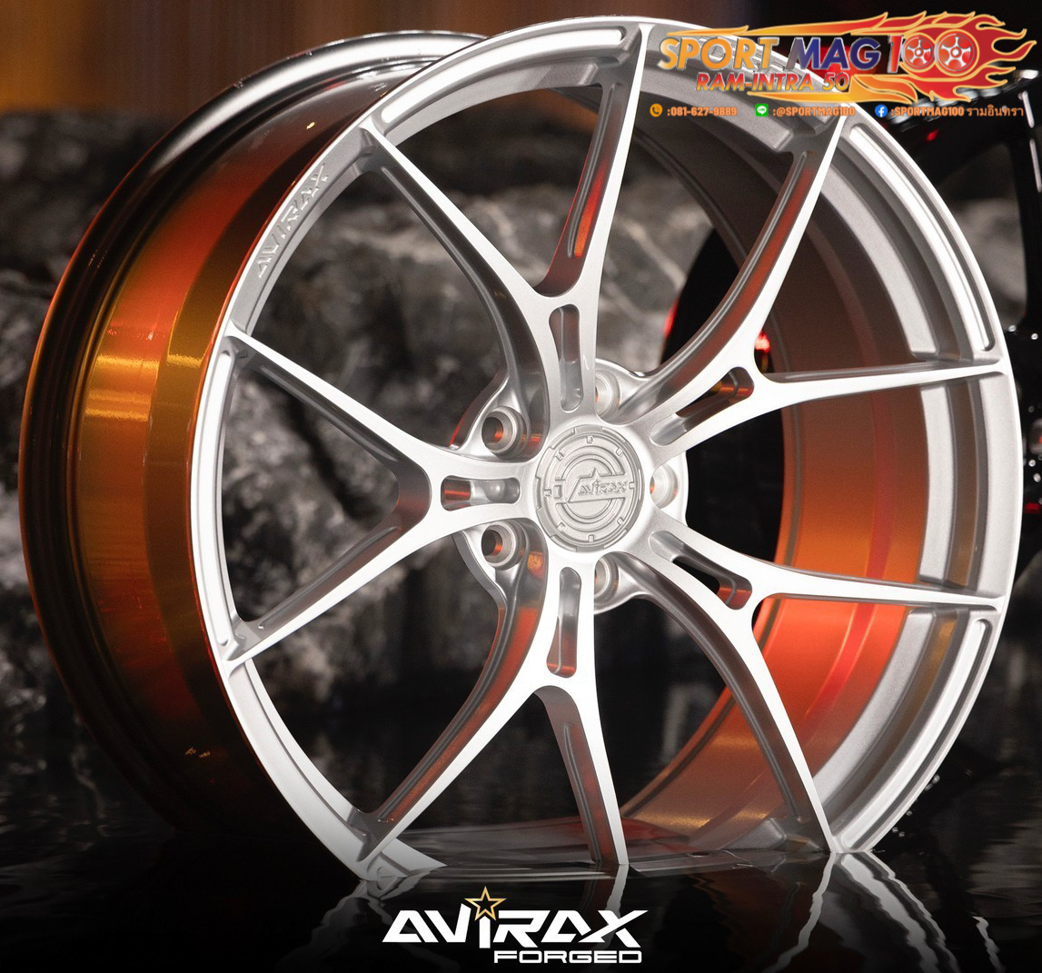 ล้อแม็ก ล้อแม็กใหม่ AVIRAX FORGED GL500 5รู114/112 ET35 ซิลเวอร์ 8.5-18นิ้ว