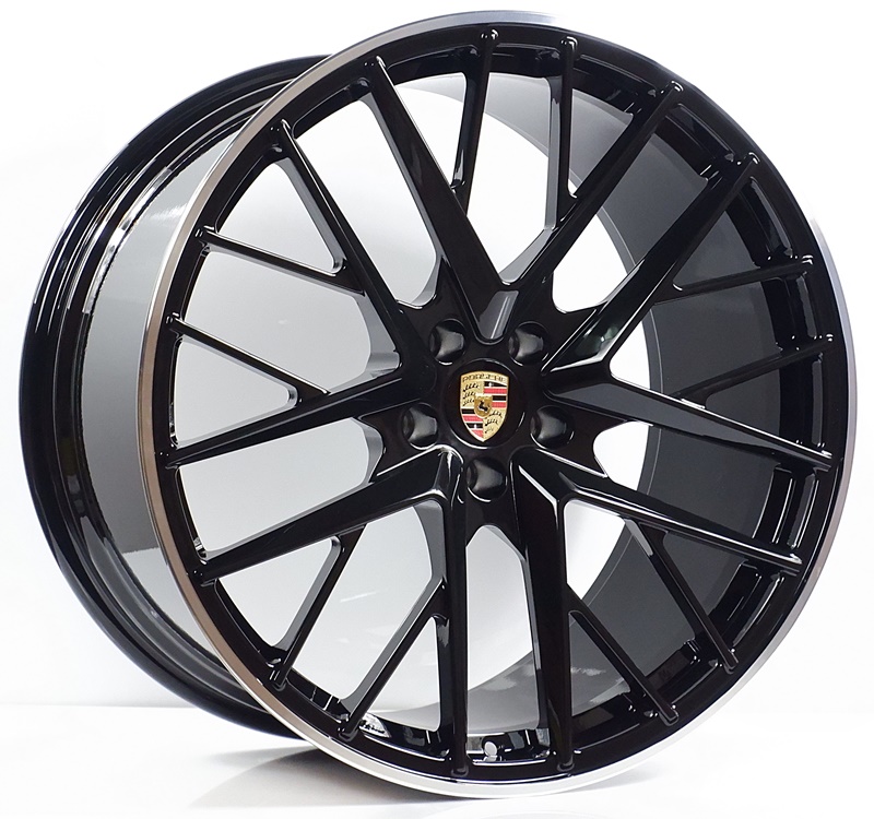 ล้อแม็ก ล้อแม็กเบาสุดFORGED Porshe D215018 5รู112 ดำขอบเงา ET26-19 F9 R20-21นิ้ว