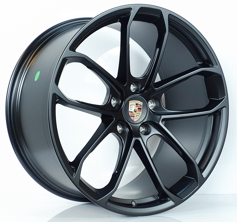 ล้อแม็ก ล้อแม็กเบาสุดFORGED Porshe090 5รู130 ET46-58 ดำด้าน F9.5 R11-21นิ้ว
