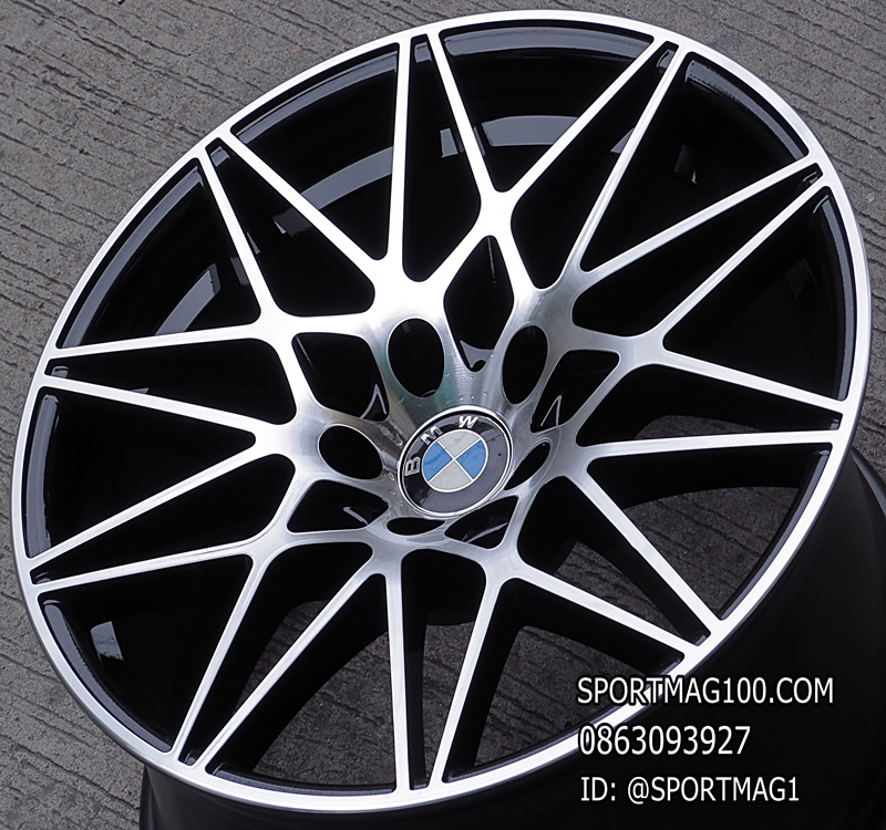 ล้อแม็ก ล้อแม็กมือสองลายสุดแดง M4 5รู120 ดำหน้าเงา F8.5 R9.5-19นิ้ว(ลาดพร้าว)