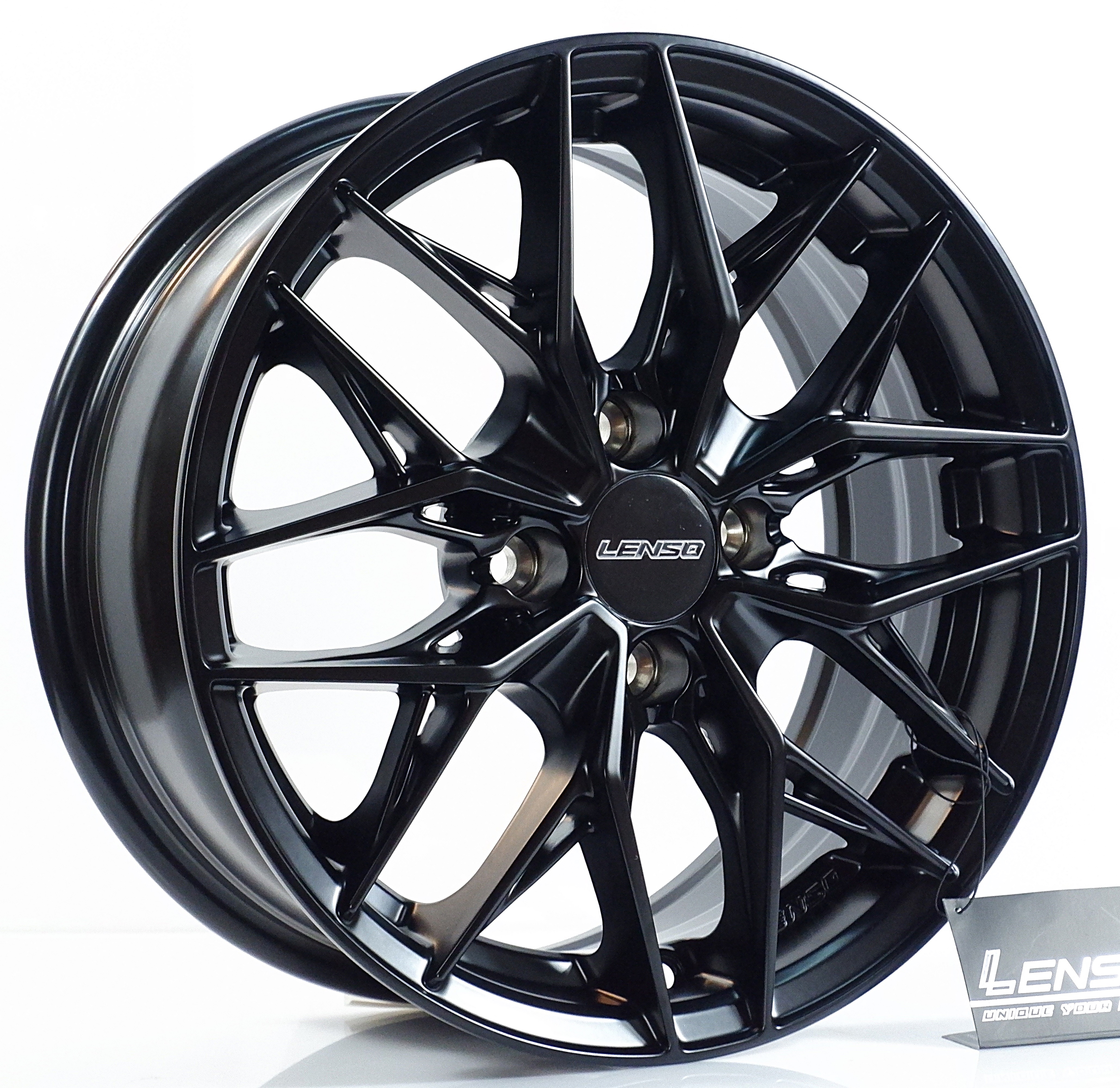 ล้อแม็ก ล้อแม็กใหม่ Lenso Jager JAY YETI 4รู100 ET35 ดำด้าน 6.5-15นิ้ว