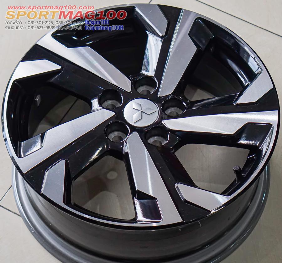 ล้อแม็ก แม็กซ์ป้ายแดง Mitsubishi Xpander 5รู114 ET45 ดำหน้าเงา 6.5-17นิ้ว(รามอินทรา)