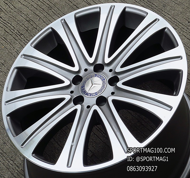 ล้อแม็ก ล้อแม็กมือสองแท้ Benz Eclass W213 5รู112 เทาหน้าเงา F8 R9-19นิ้ว(ลาดพร้าว)