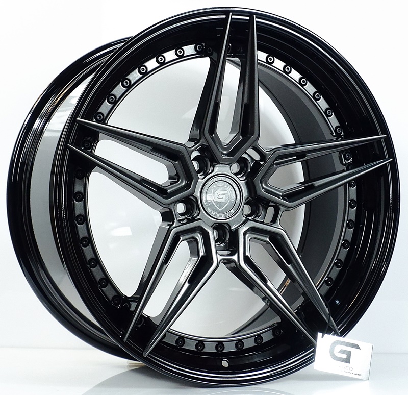 ล้อแม็ก ล้อแม็กแท้2ชิ้น G-Forged GF12 5รู112 สีDarkGmGB ET32-40 F8.5 R10-20นิ้ว