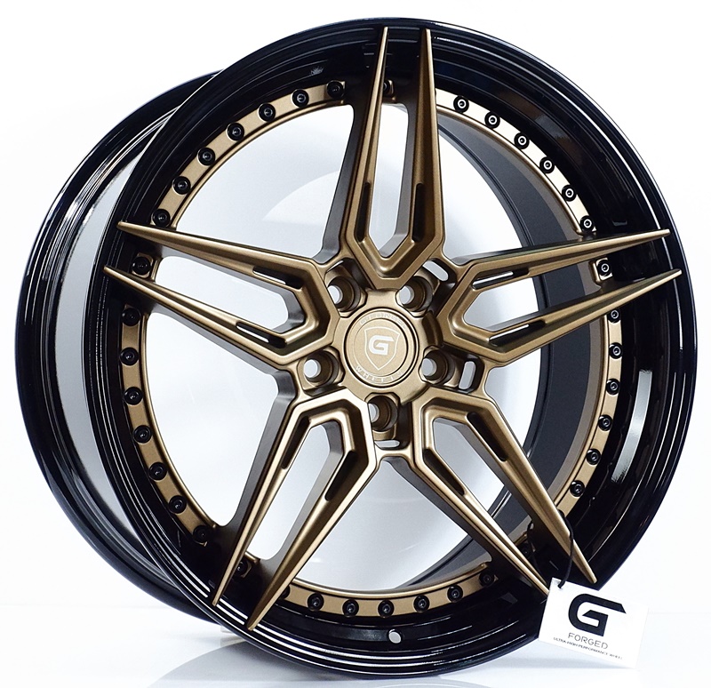 ล้อแม็ก ล้อแม็กแท้2ชิ้น G-Forged GF12 5รู114 สีMattBronze.GB ET32-40 F8.5 R10-20นิ้ว