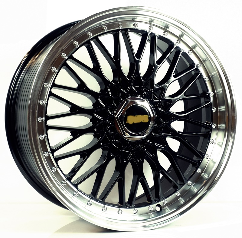 ล้อแม็ก ล้อแม็กใหม่ BBS RS 5รู114 ดำขอบเงา 8.5-18นิ้ว