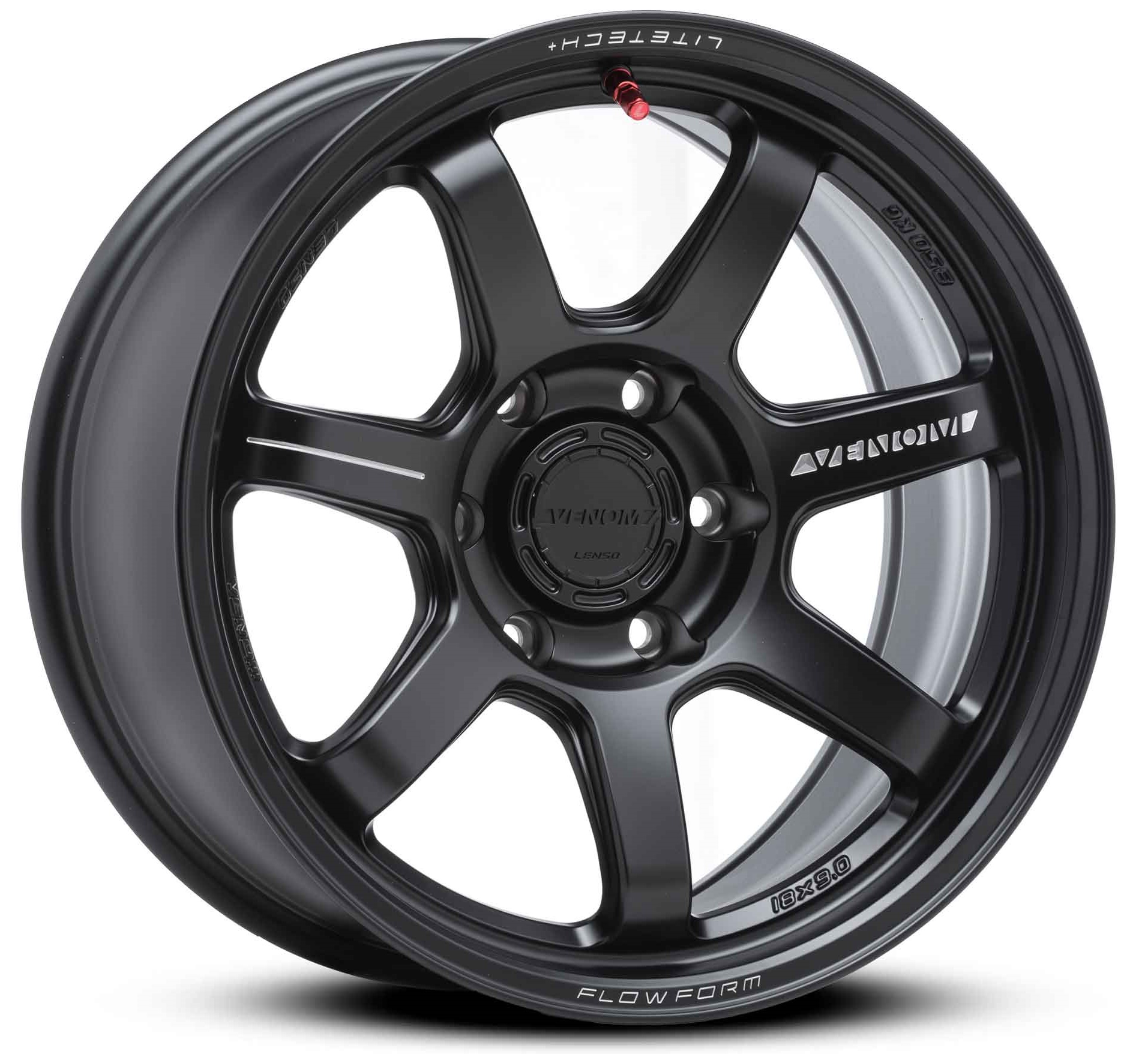 ล้อแม็ก ล้อแม็กใหม่ FlowForming Lenso VT7 LITETECH+ 6รู139 ดำด้าน ET0 9-18นิ้ว