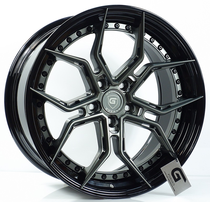 ล้อแม็ก ล้อแม็กแท้2ชิ้น G-Forged GF13 5รู112 สีDarkGM ET32-40 F8.5 R9.5-19นิ้ว