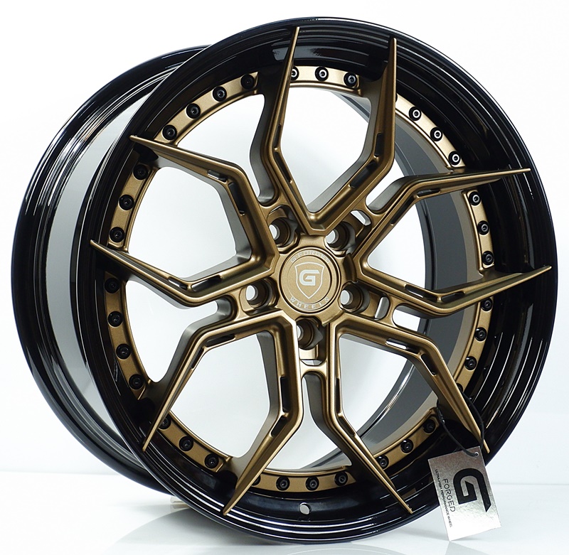 ล้อแม็ก ล้อแม็กแท้2ชิ้น G-Forged GF13 5รู112 สีMattBronze ET32-40 F8.5 R9.5-19นิ้ว