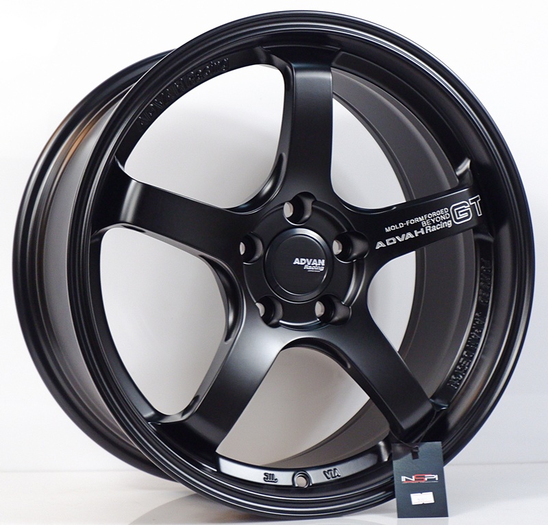 ล้อแม็ก ล้อแม็กใหม่ Flowforming Advan GT 5รู114.3/112 สีดำด้าน Offset35 กว้าง8.5 ขอบ18