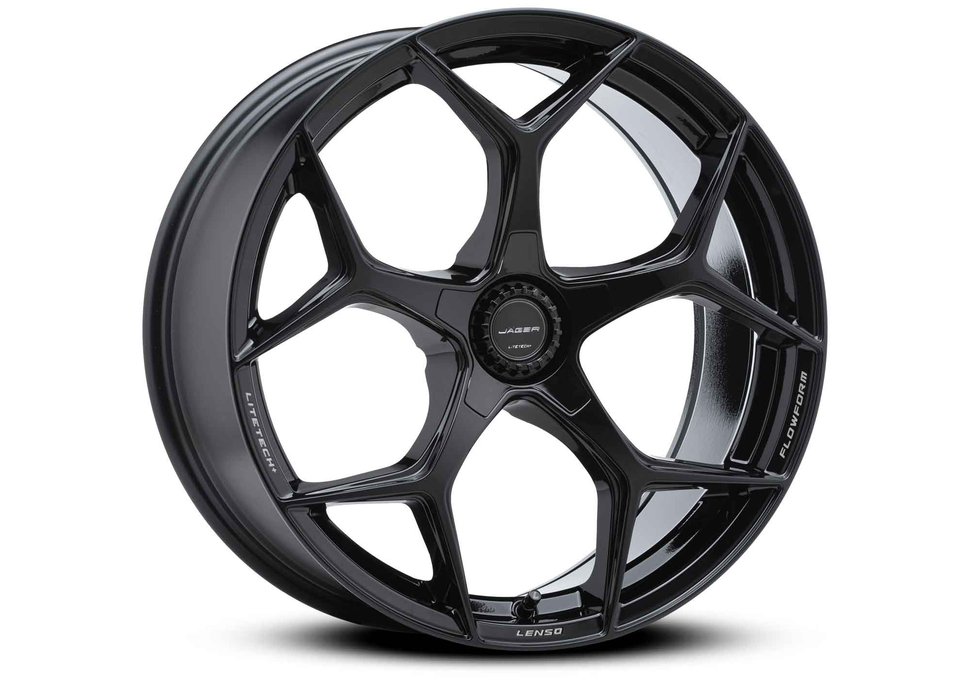 ล้อแม็ก ล้อแม็กใหม่ FlowForming Lenso Jager VAMOS5 LITETECH+ ขอบ20 5รู114.3 สีดำ กว้าง 9 ET35