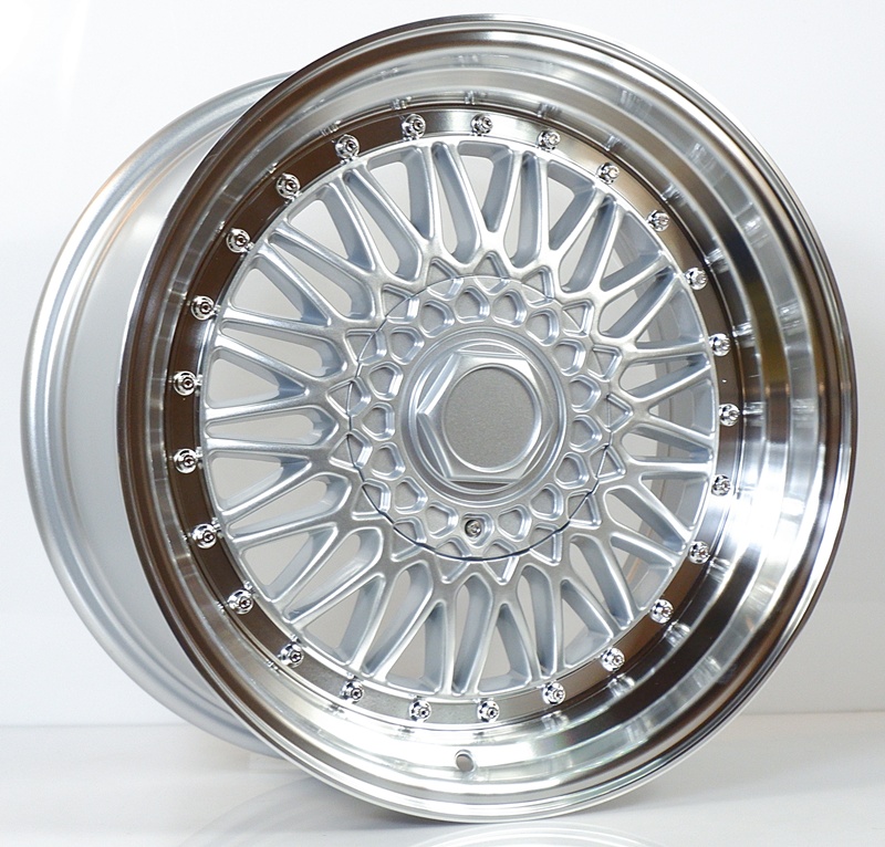 ล้อแม็ก ล้อแม็กใหม่ลาย BBS RS 5รู112/120 ET32 ซิลเวอร์ 8.5-17นิ้ว