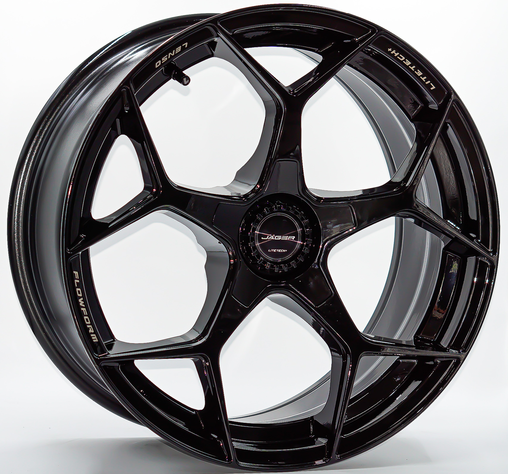 ล้อแม็ก ล้อแม็ก FlowForming Lenso Jager VAMOS5 LITETECH+ ขอบ18นิ้ว 5รู112 สีดำ กว้าง 8.5 ET35
