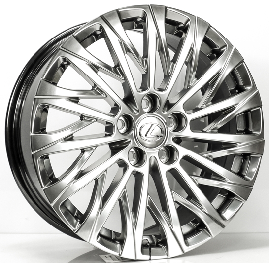 ล้อแม็ก ล้อแม็กใหม่ Toyota Lexus สีไฮเปอร์แบล็ค 5รู114.3 Offset45 กว้าง7.5 ขอบ18