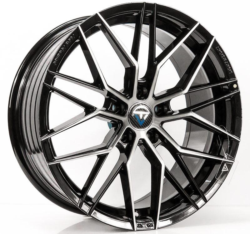 ล้อแม็ก ล้อแม็กใหม่เบา FlowForming VLF06 5รู112/114 Offset38 ดำหน้าเงา เพียง4900 กว้าง8 ขอบ18
