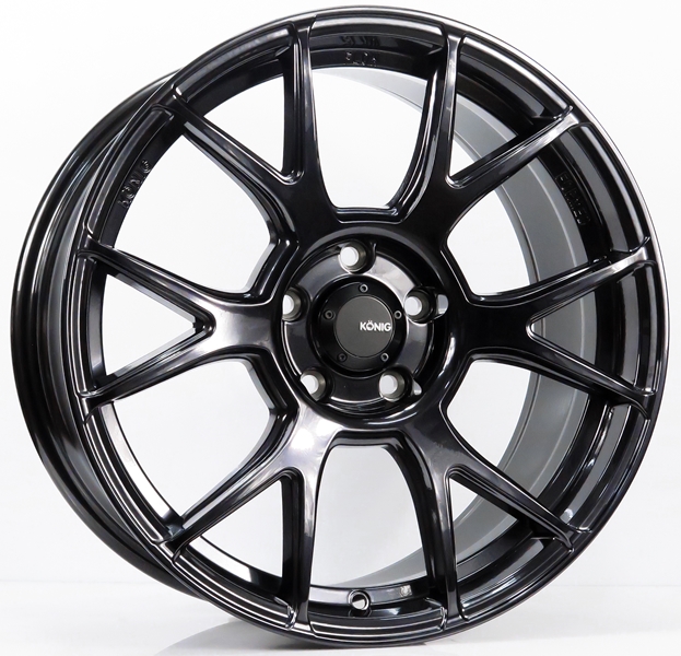 ล้อแม็ก ล้อแม็กใหม่ FlowForming USA Konig Ampliform 5รู114.3 สีเทาคริสตัล Offset35 กว้าง 8.5นิ้ว ขอบ 18นิ้ว