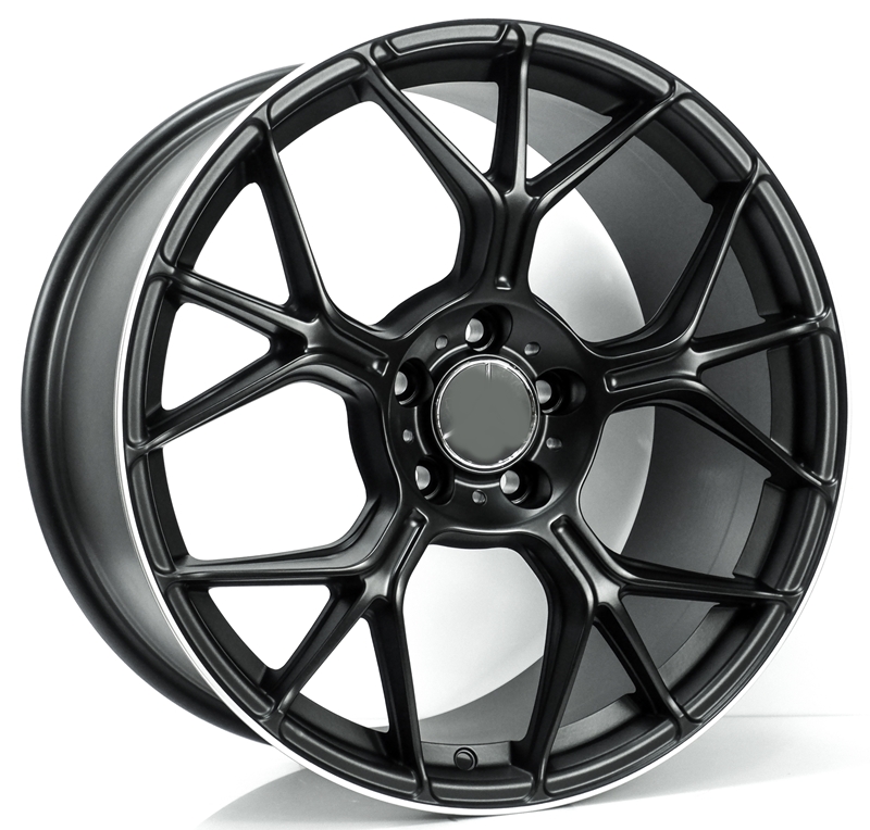 ล้อแม็ก ล้อแม็กใหม่ FLOW FORMING GT Coupe ขอบ 19 5รู112 กว้าง F8.5 R9.5 Offset35-38 สีดำด้านขอบเงา