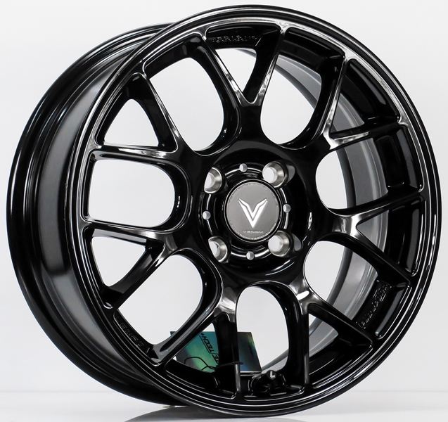 ล้อแม็ก ล้อแม็ก Lenso Eurospeed Litetech+ FlowForming ขอบ 15 กว้าง 6.5นิ้ว 4รู100 Offset38 สีดำเงา