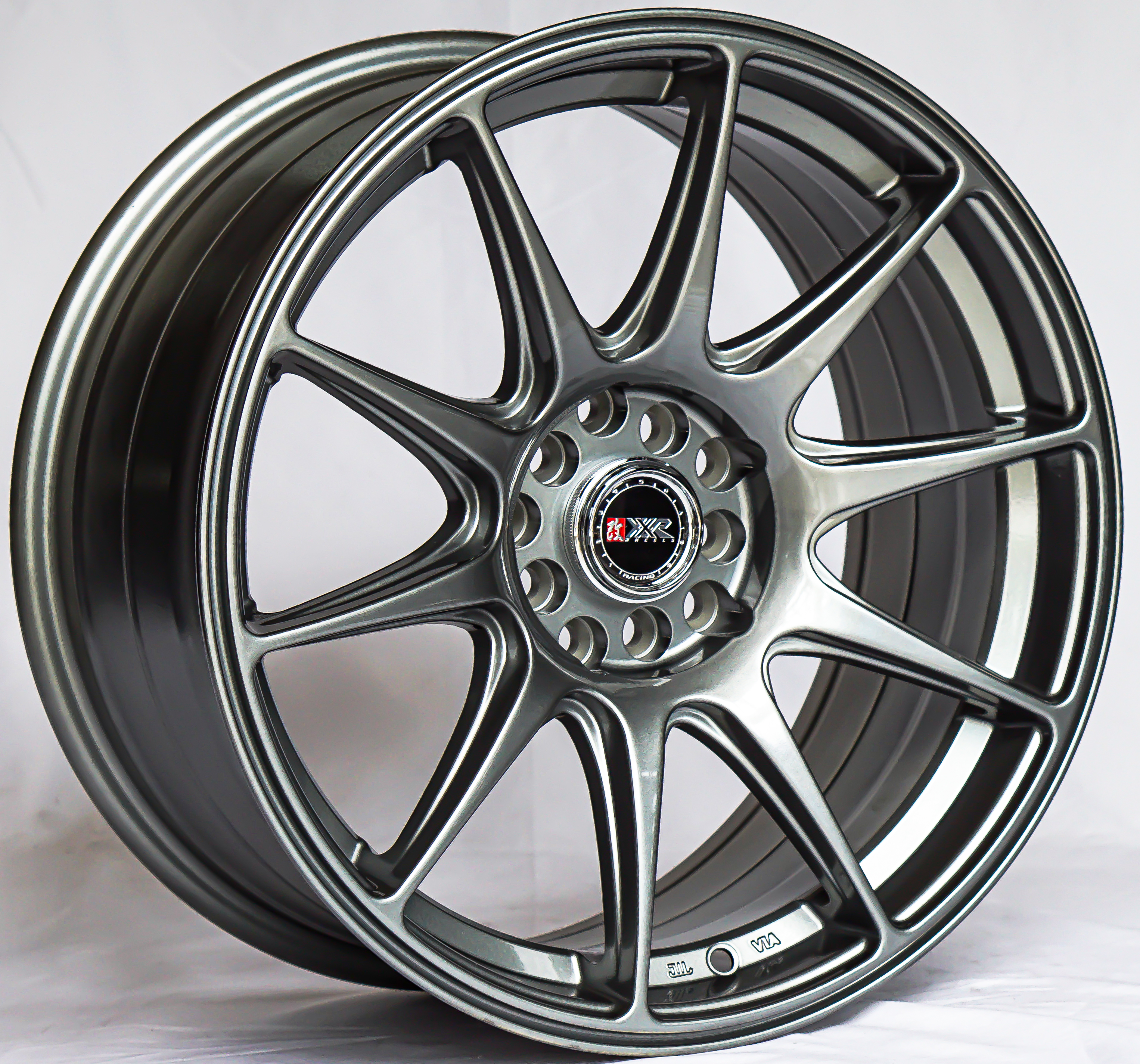 ล้อแม็ก ล้อแม็กใหม่สเปคเทพ XXR527 5รู100/114 ET30-25 สีเทา F8.25 R9.75-17นิ้ว 