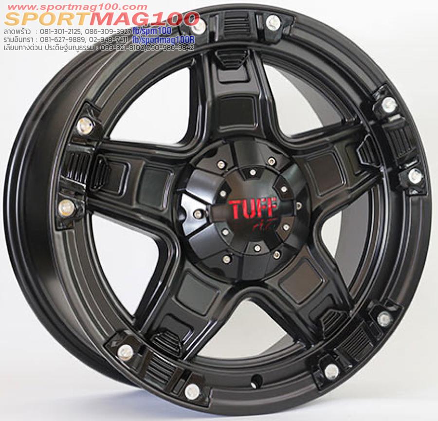 ล้อแม็กใหม่ TUFF 6รู139 ET32 ดำด้าน 8-18นิ้ว(สำหรับกระบะเน้นไม่ล้น และ H1) 
