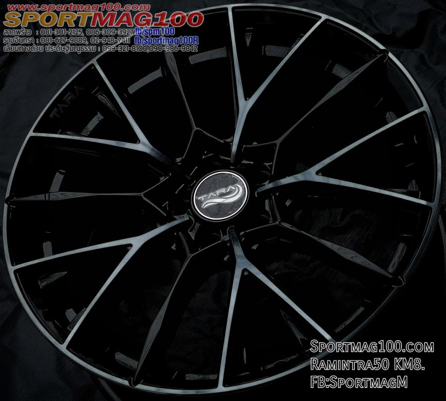  เฮียสั่งลด ล้อแม็กใหม่เบา FlowForming KC Tara 5รู114 ET35 ดำแลคดำ 8-18นิ้ว 