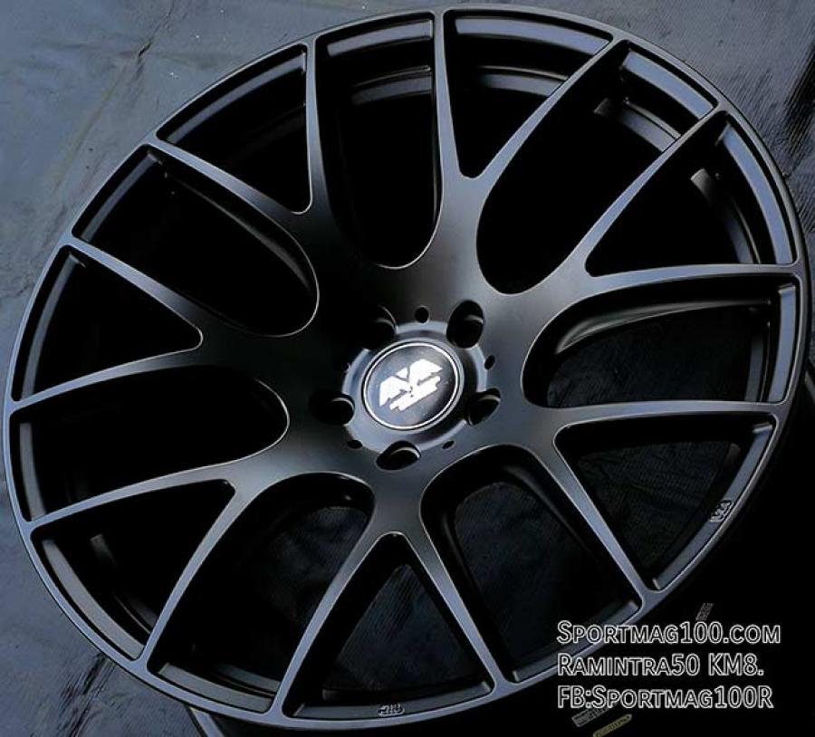  แม็กซ์ใหม่ AVA Hs227 5รู114 ดำด้าน 10-20นิ้ว 