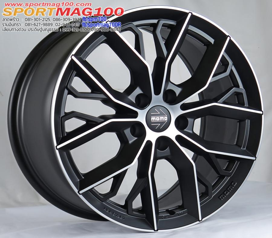  เฮียสั่งลด ล้อแม็กใหม่แท้ MOMO Massimo 5รู100 ET42 ดำเงาเครียร์ สำหรับ Volk Beetle 8-18นิ้ว 