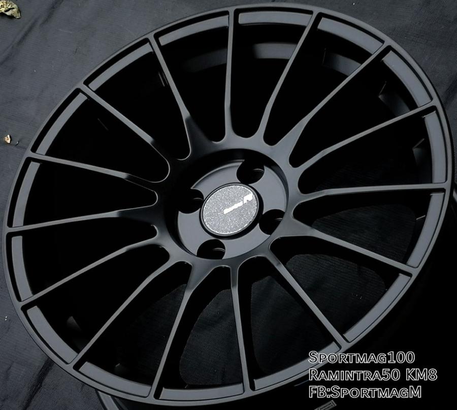  ล้อแม็กใหม่ RS05RR 4รู100 ET35 ดำด้าน 8-17นิ้ว 