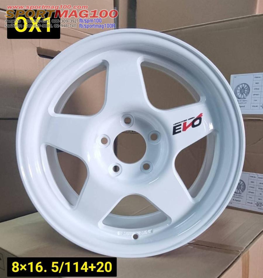 ล้อแม็กใหม่ Kspeed EVO 5รู114 ET20 สีขาว 8-16นิ้ว 
