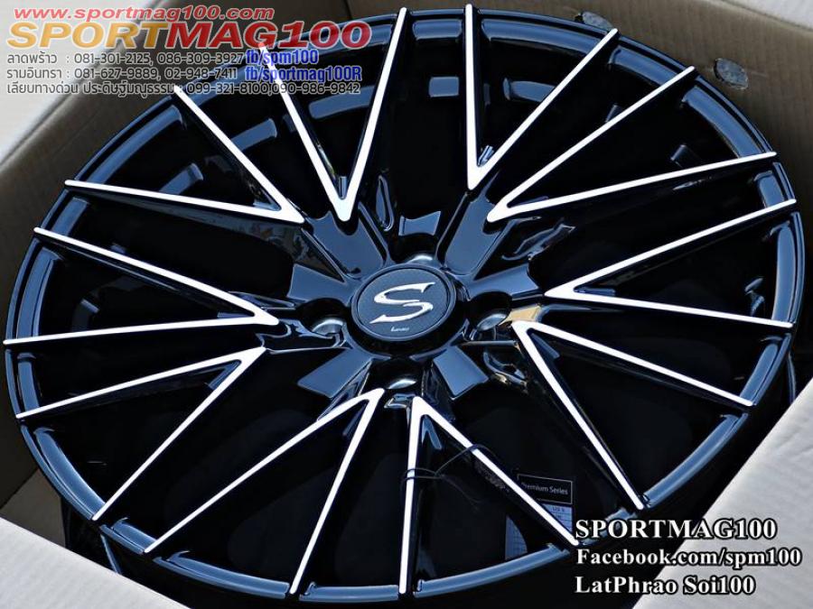 ล้อแม็กใหม่ Lenso Spirit Akira 4รู100 ดำหน้าเงา 7-17นิ้ว