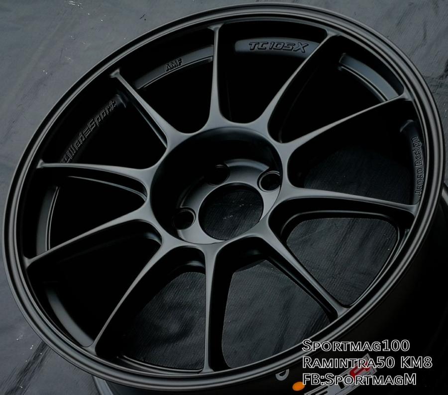 ล้อใหม่สุดเบา FlowFroming AOW TC105X 5รู114 ET35 ดำด้าน 8.5-18นิ้ว