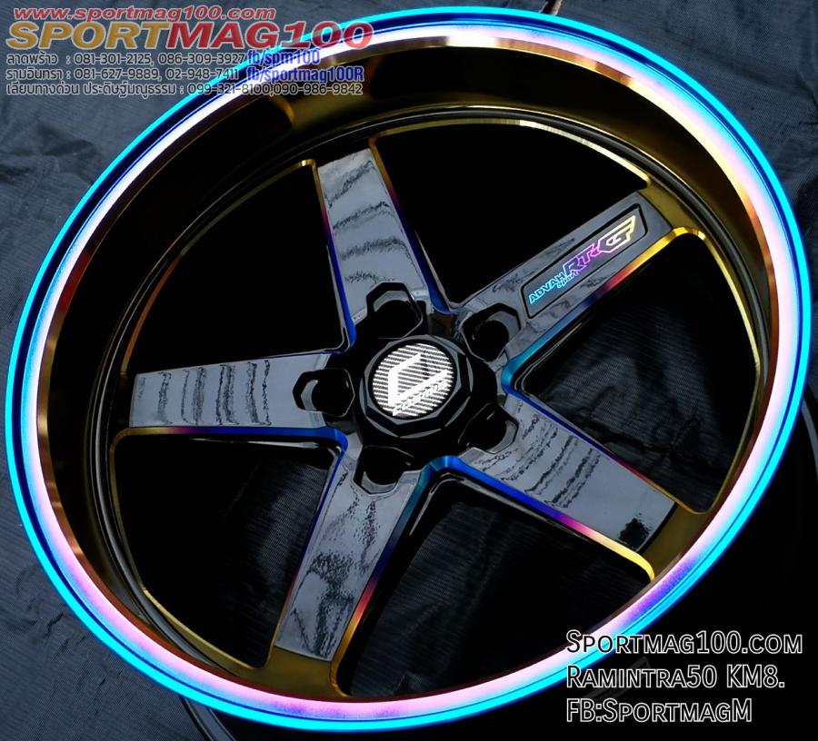 แม็กซ์ใหม่ Cosmis RTG 5รู114 ET12-8 สีไทเทเนียม2 F9.5 R10.5-18นิ้ว