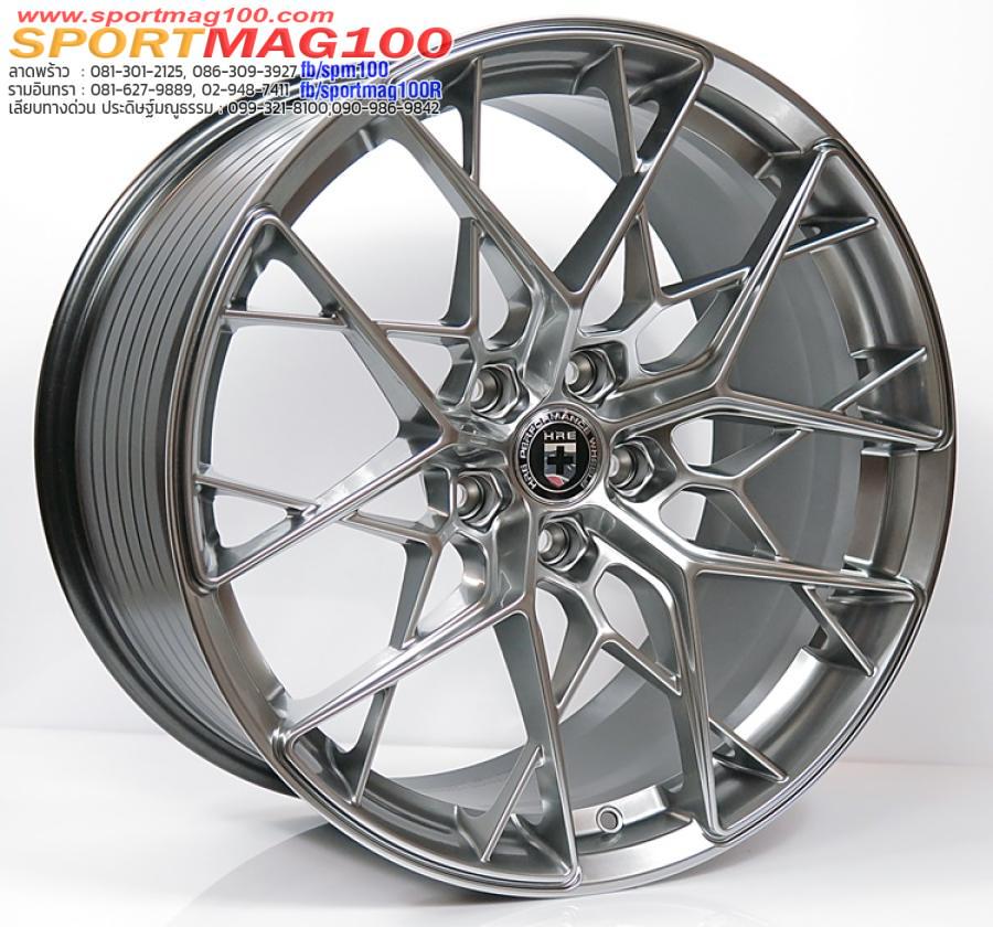 ล้อแม็กใหม่เบา Flowforming HRE F066 5รู112/114 ET35ไฮเปอร์แบล็ค 8.5-18นิ้ว 