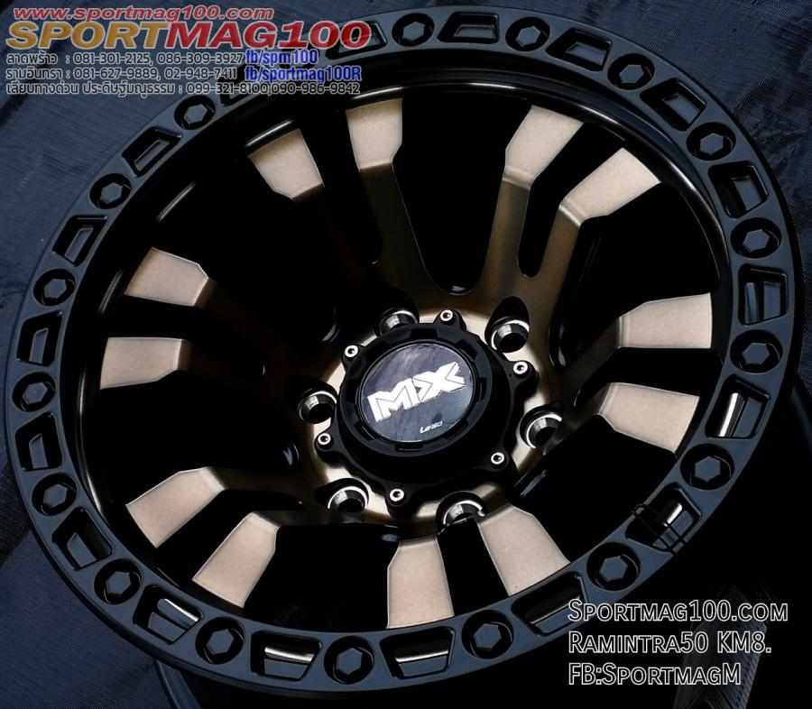  ล้อแม็กใหม่ Lenso MaxB Brutal 6รู139 ET0 ทองแดงขอบดำ 8.5-16นิ้ว 