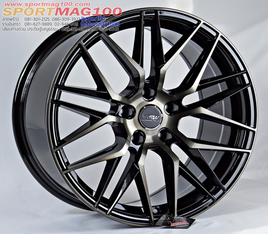 ล้อแม็กใหม่ SSW Vorsteiner348 5รู100 ดำแลคชา 8.5-18นิ้ว