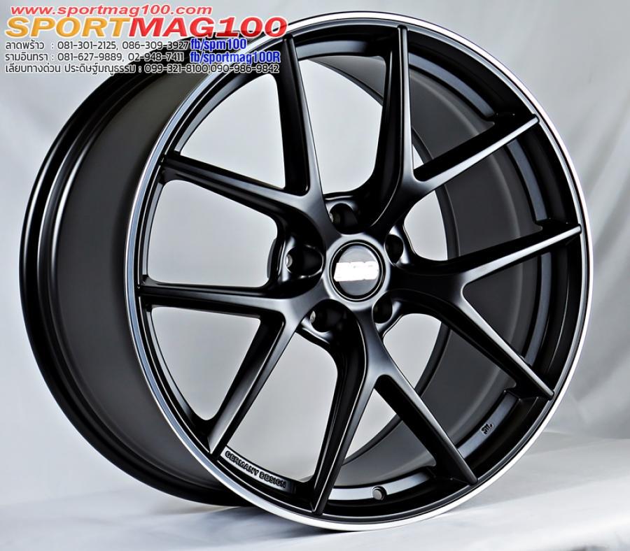 ล้อแม็กใหม่เบา Flowformig CIR 5รู114 ET32-40 ดำด้านขอบเงิน F8.5 R10-20นิ้ว 