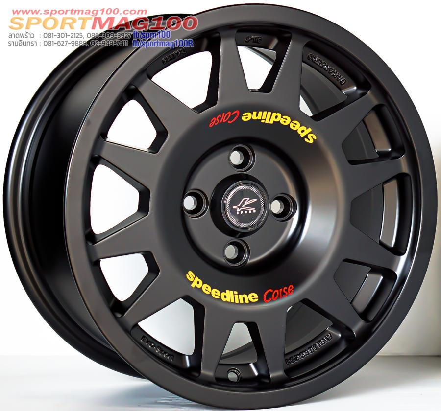 ล้อแม็กใหม่ Kspeed Evo Cross 4รู100 ET32 สีดำด้าน 7.5-15นิ้ว 