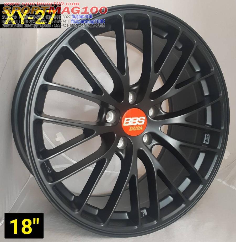 ล้อแม็กใหม่ลาย BBS XY27 5รู112/114 ET35 ดำด้าน 8.5-18นิ้ว 