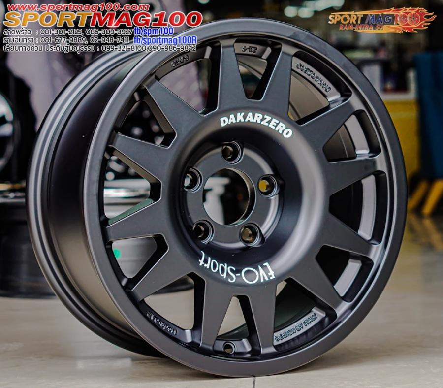 ล้อแม็กใหม่ Evo Cross 5รู114 ET20 สีดำด้าน 8-16นิ้ว(สำหรับ SUV แต่ง4x4)