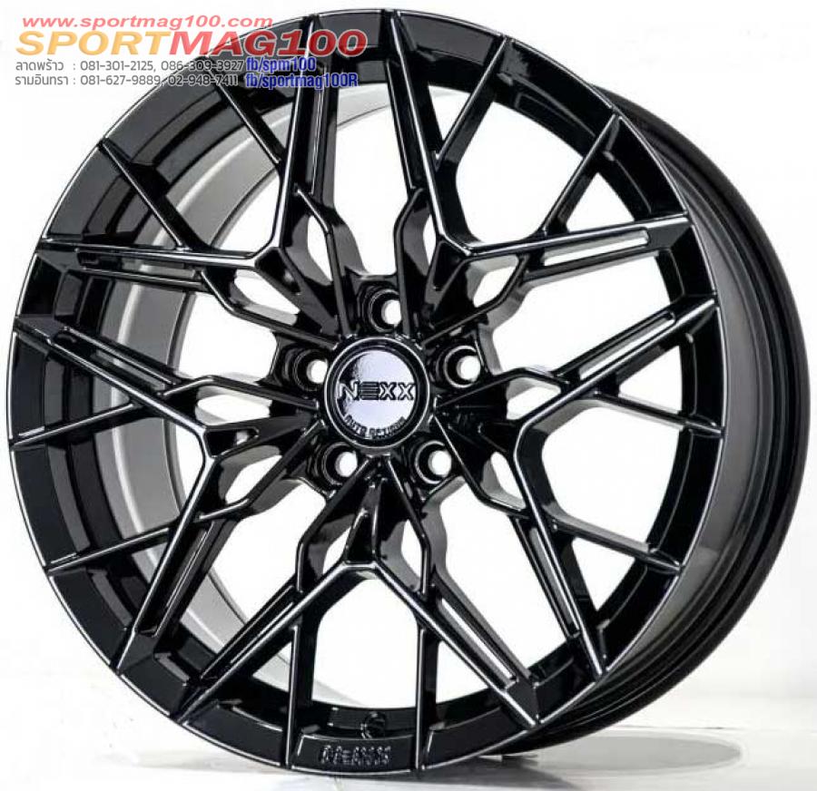 ล้อแม็กใหม่เบา FlowForming NEXX XX05 5รู112/114 ET35 ดำแวว 8.5-18นิ้ว 