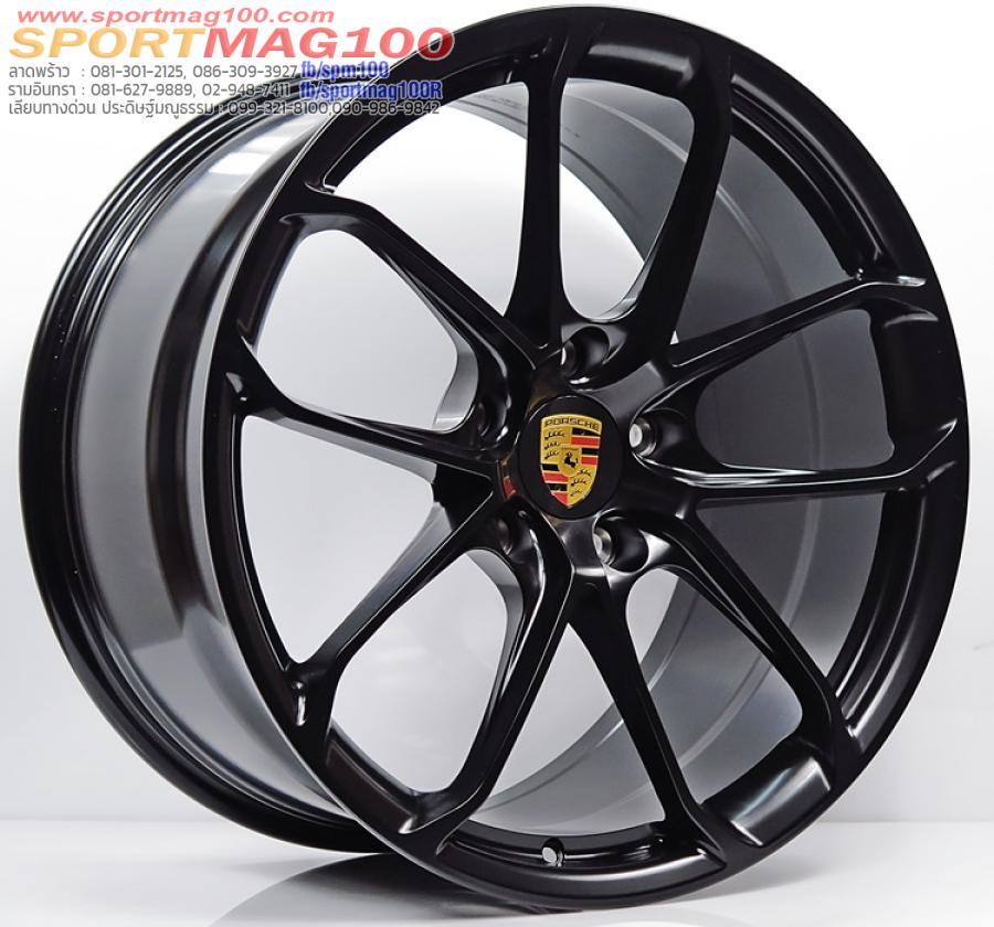 ล้อแม็กเบาสุดFORGED Porshe s1097 5รู130 ET46-58 ดำด้าน F9.5 R11-20นิ้ว