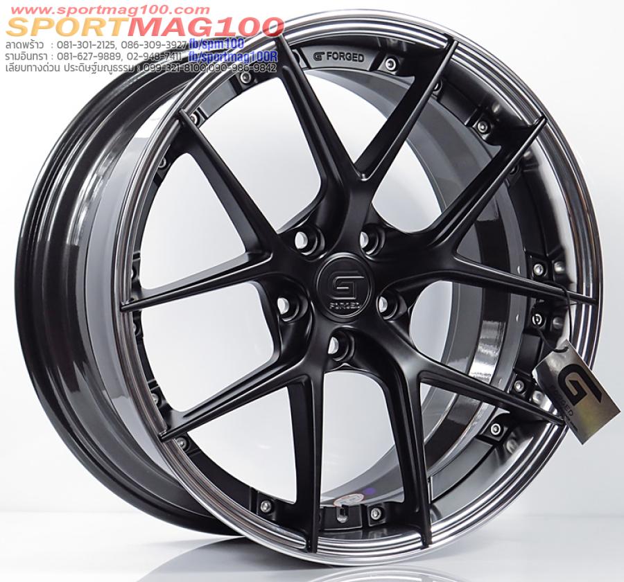 ล้อแม็กแท้2ชิ้น G-Forged GF08 5รู120 สีดำด้านขอบเงา ET35 8.5-20นิ้ว