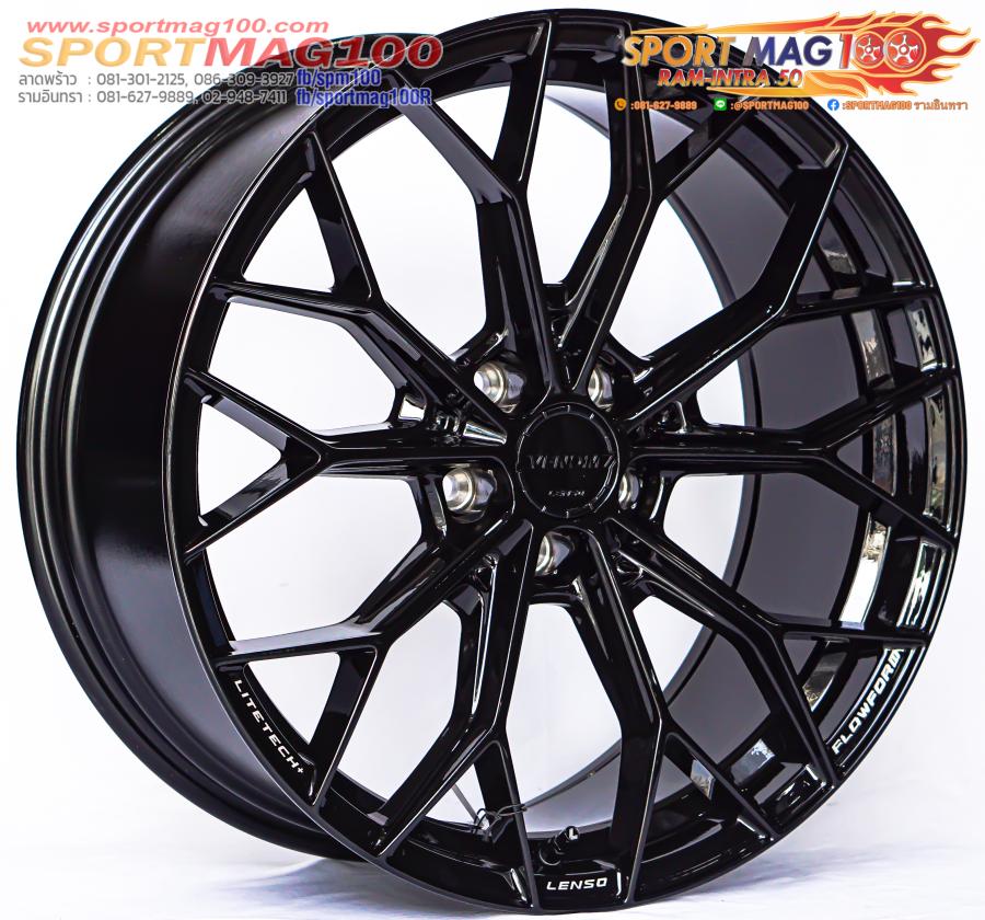 ล้อแม็กใหม่ FlowForming Lenso VENOM VNA LITETECH+ 5รู114 ET35 ดำเงา 9-20นิ้ว