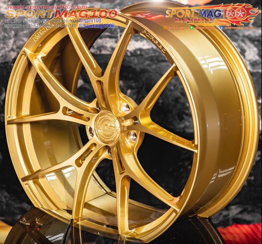 ล้อแม็กใหม่ AVIRAX FORGED GL500 5รู108 ET35 ทอง 8.5-18นิ้ว