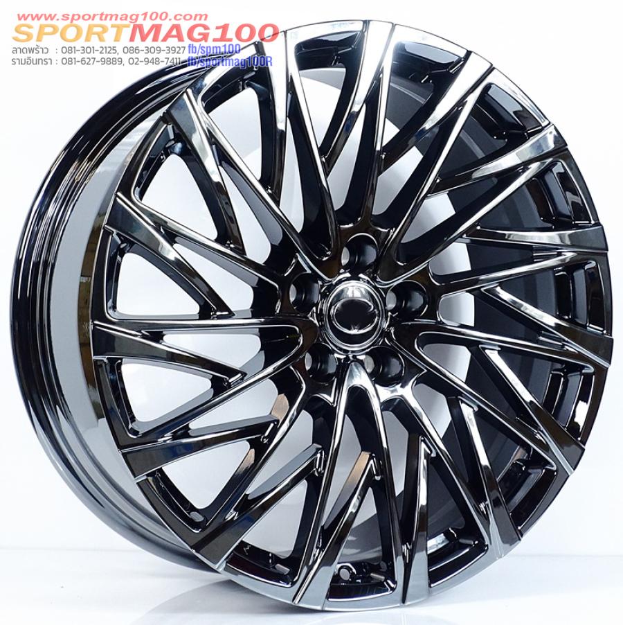 ล้อแม็กใหม่เบาลายชุดแต่ง Forged D20259 5รู114 แบลคโครม CB60.1 8.5-20นิ้ว