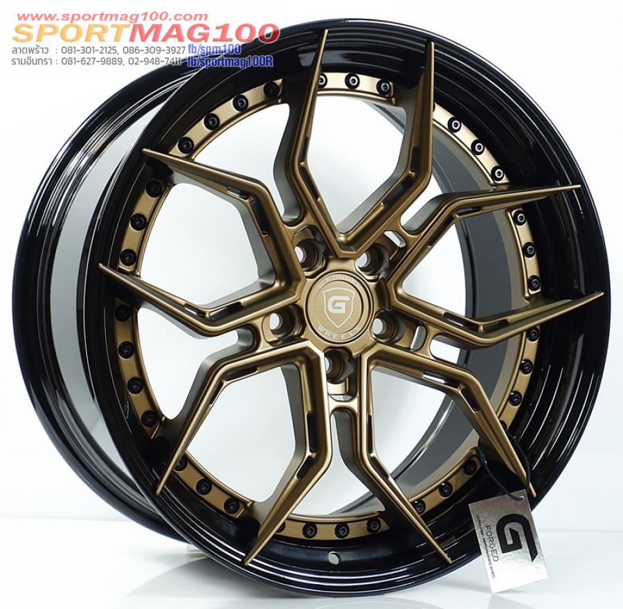 ล้อแม็กแท้2ชิ้น G-Forged GF13 5รู112 สีMattBronze ET32-40 F8.5 R9.5-19นิ้ว