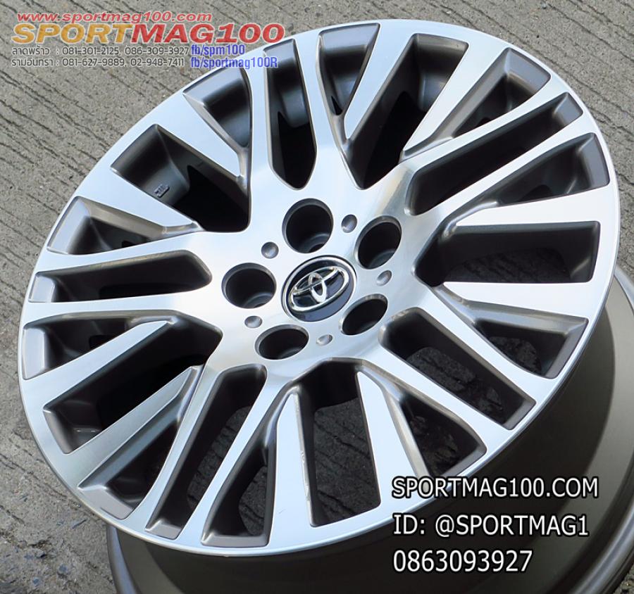 ล้อแม็กมือสอง Toyota Alphard 5รู114 เทาหน้าเงา 7.5-18นิ้ว(ลาดพร้าว)