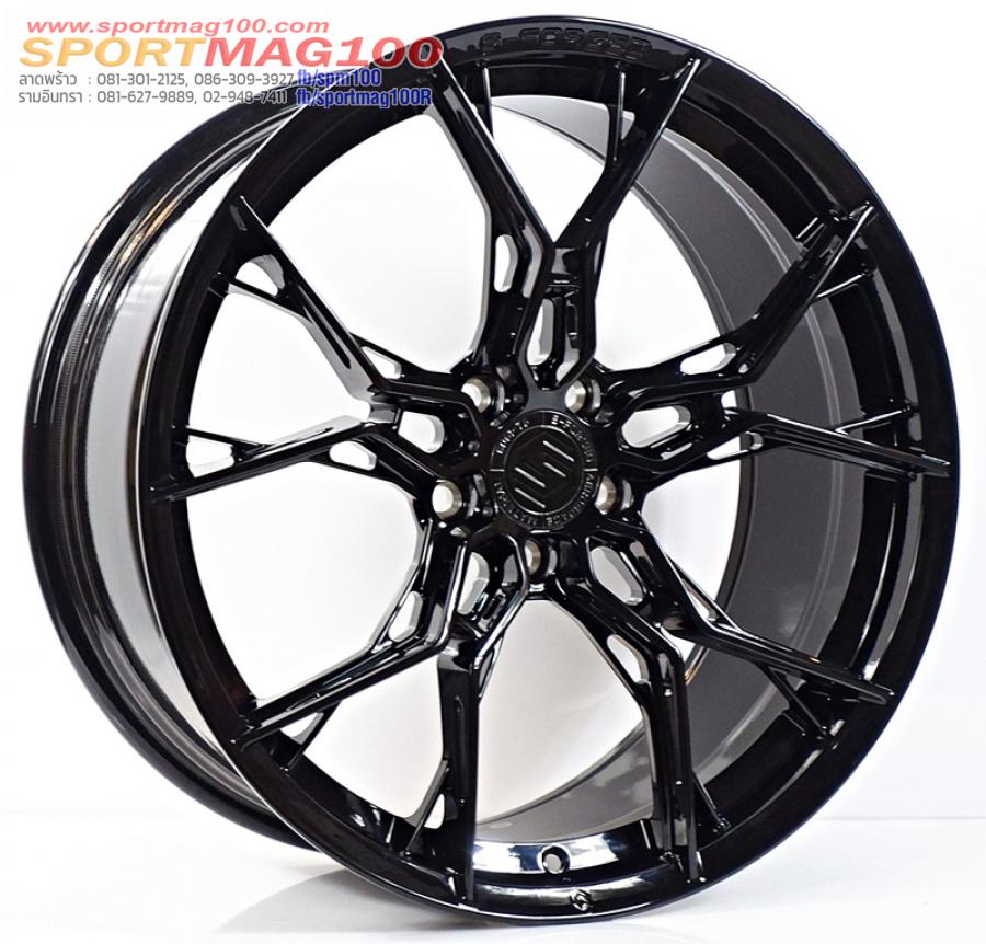 ล้อแม็กใหม่ S-Forged SF01 5รู114 Offset35-38 ดำเงา กว้างF8.5 R9.5 ขอบ20 (8.9kg.)